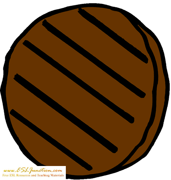Clipart food meat. Esl junction beef patty