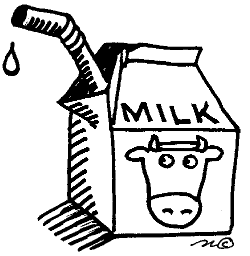 clipart milk coloring