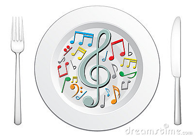 food clipart music