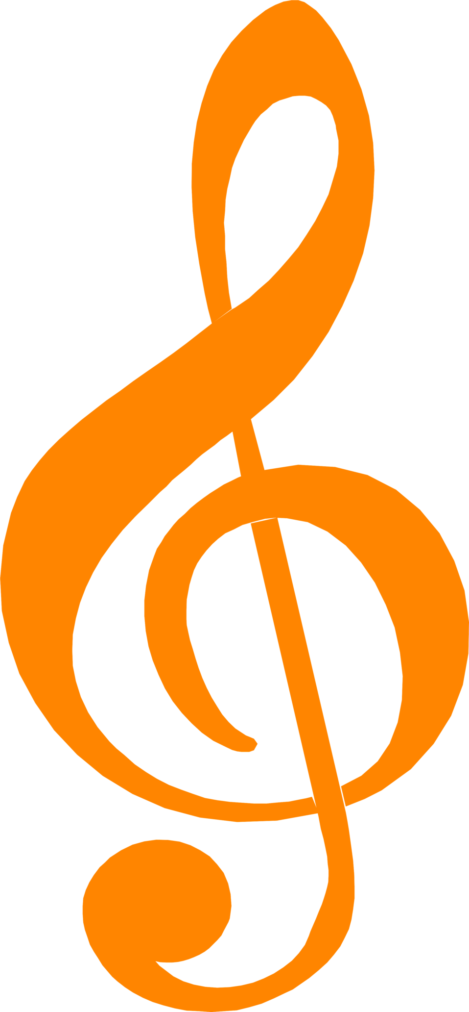 Treble clef free stock. Oranges clipart sticky note