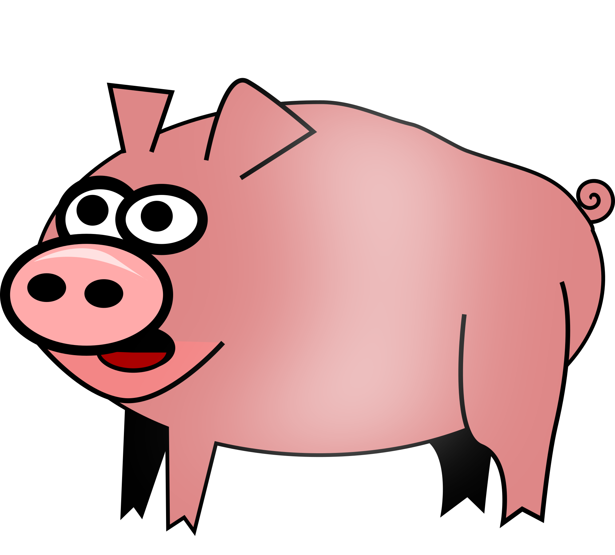 hog clipart evil