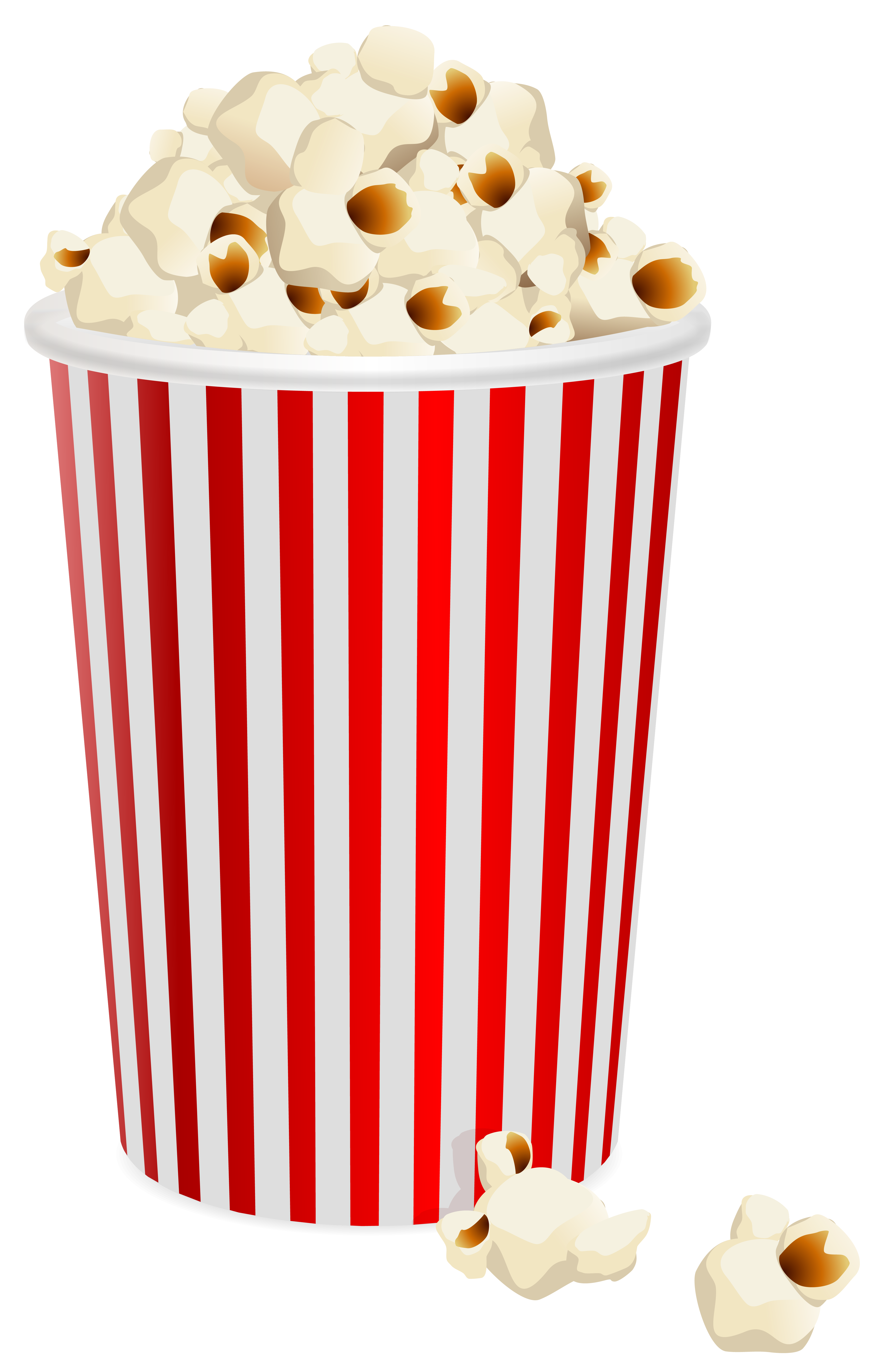 Popcorns transparent png clip. Clipart present food