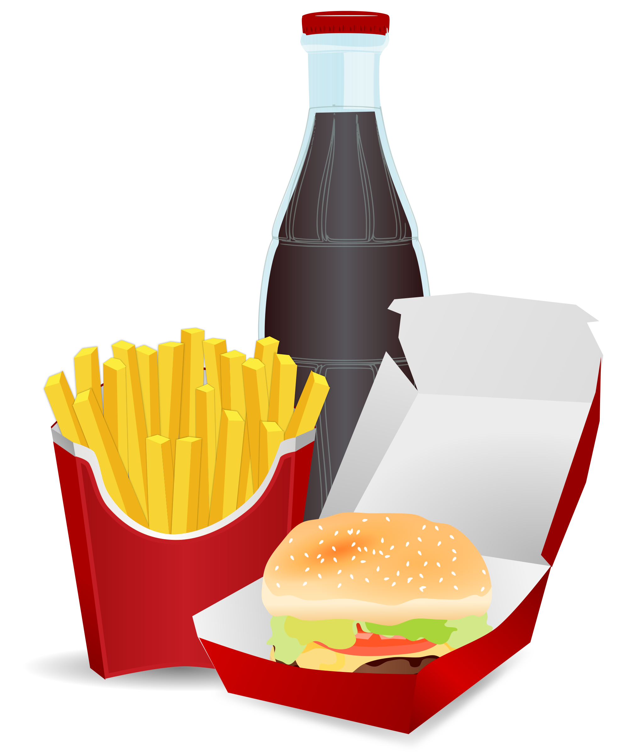 Clipart food soda. Hamburger menu big image