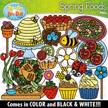 clipart spring food