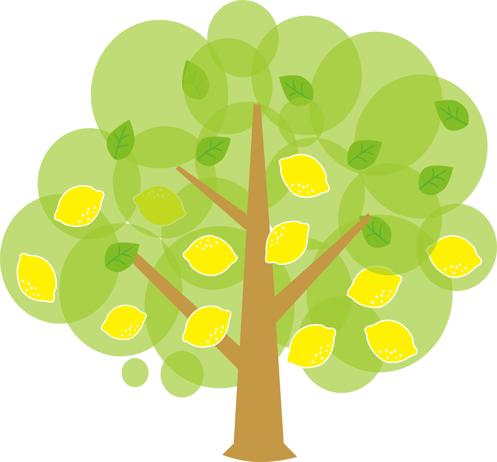 clipart trees food