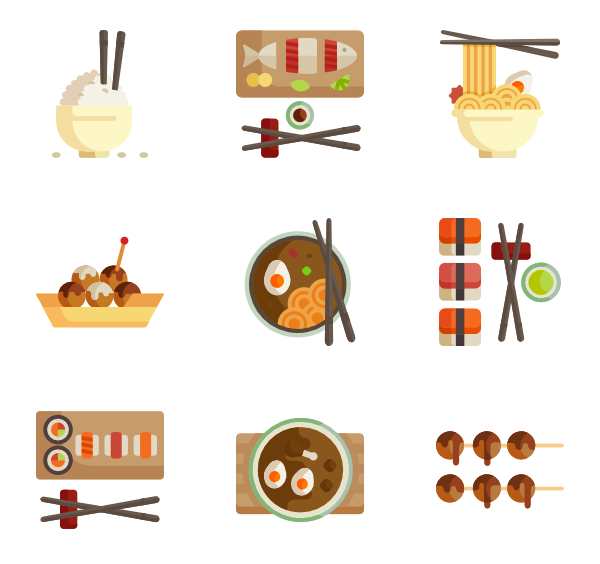 Icons free vector asian. Rice clipart hot rice