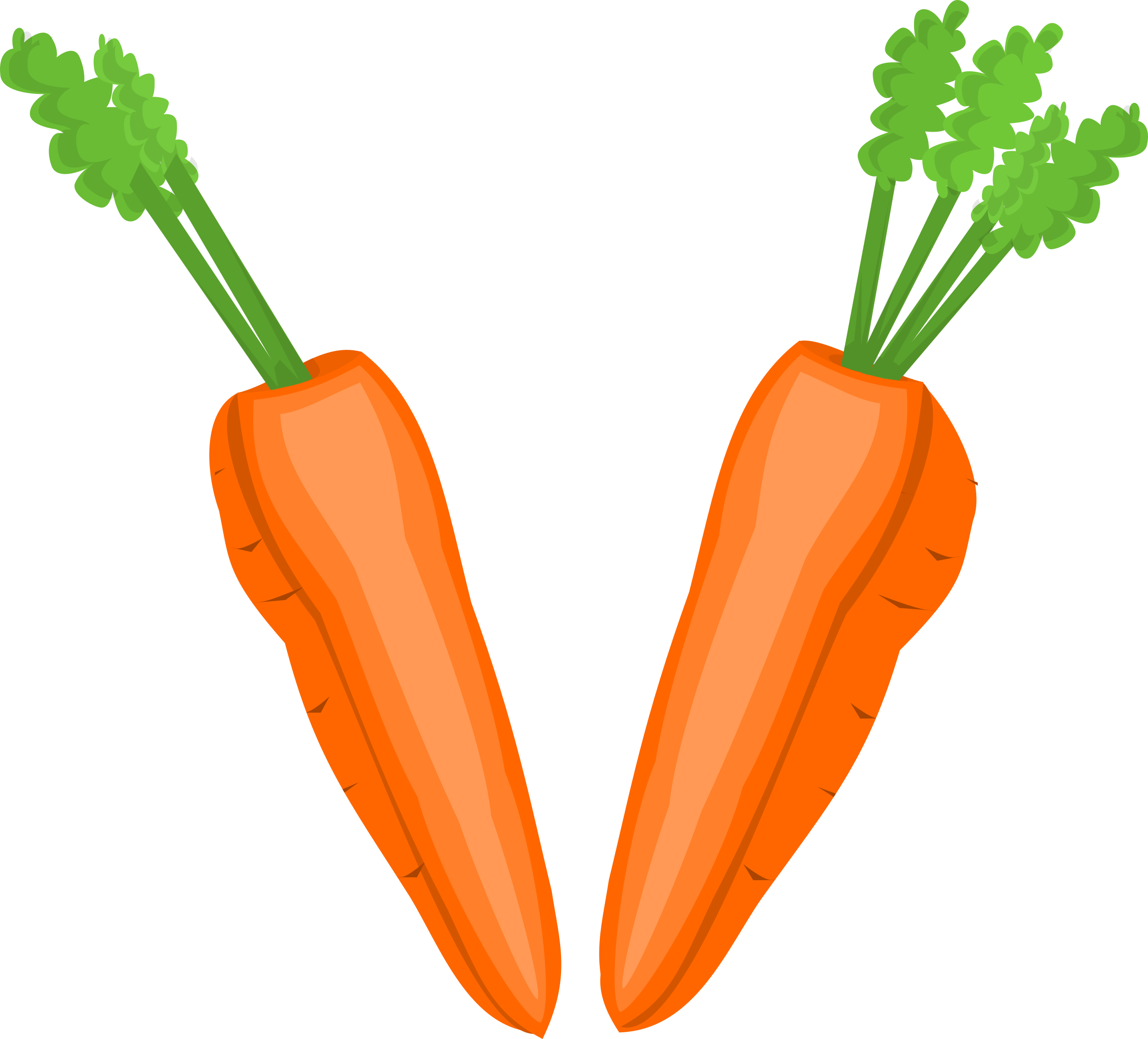 orange clipart carrots