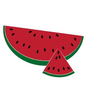 Watermelon clipart triangular object. Summer clip art image