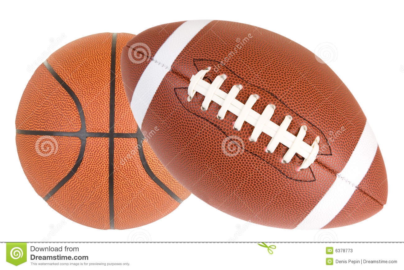 football clipart basketball
