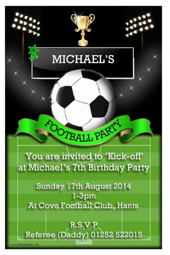 Free invitation cliparts download. Clipart football birthday