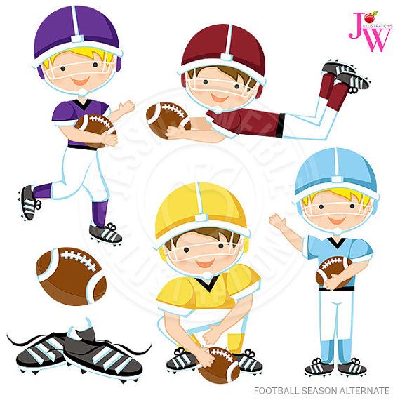 Season alternate digital boys. Clipart football cute