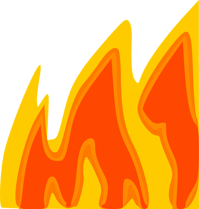 Flame clipart bitmap. Hell outline free collection