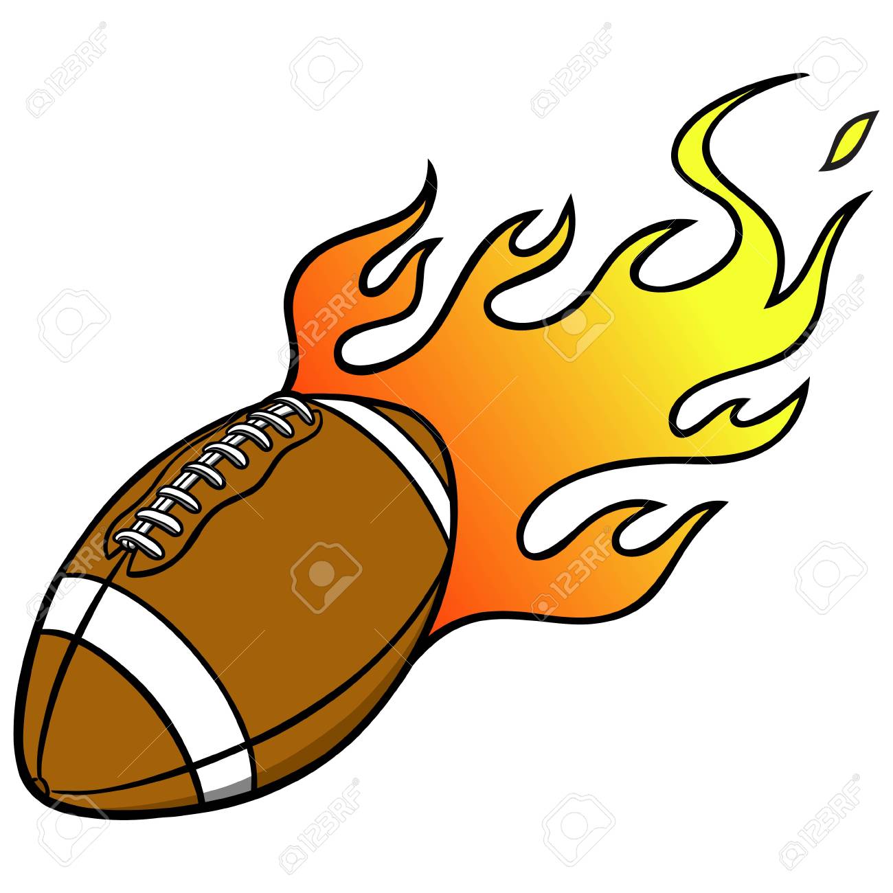 football clipart flame