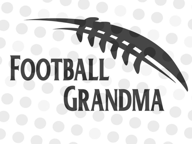 clipart football grandma