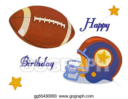 football clipart happy birthday