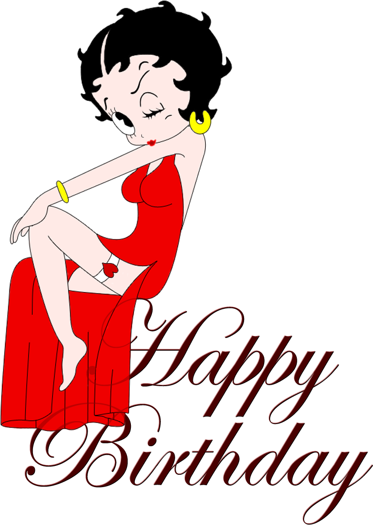 Maid clipart happy. Betty boop birthday by