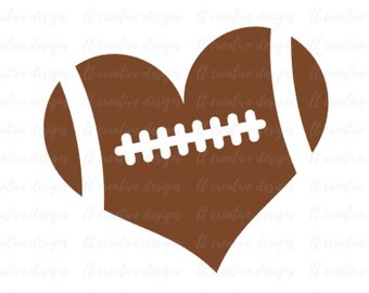 Download 16 Football Heart Svg Free Pictures