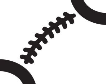 football clipart lace