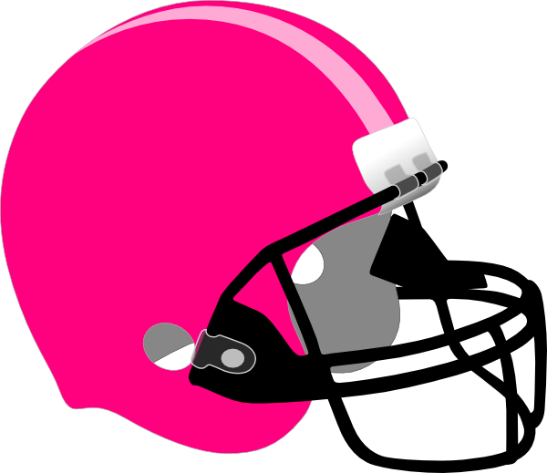 Clipart football light. Pink helmet clip art