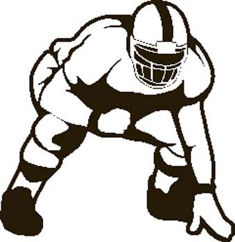 Player clip art at. Football clipart linemen