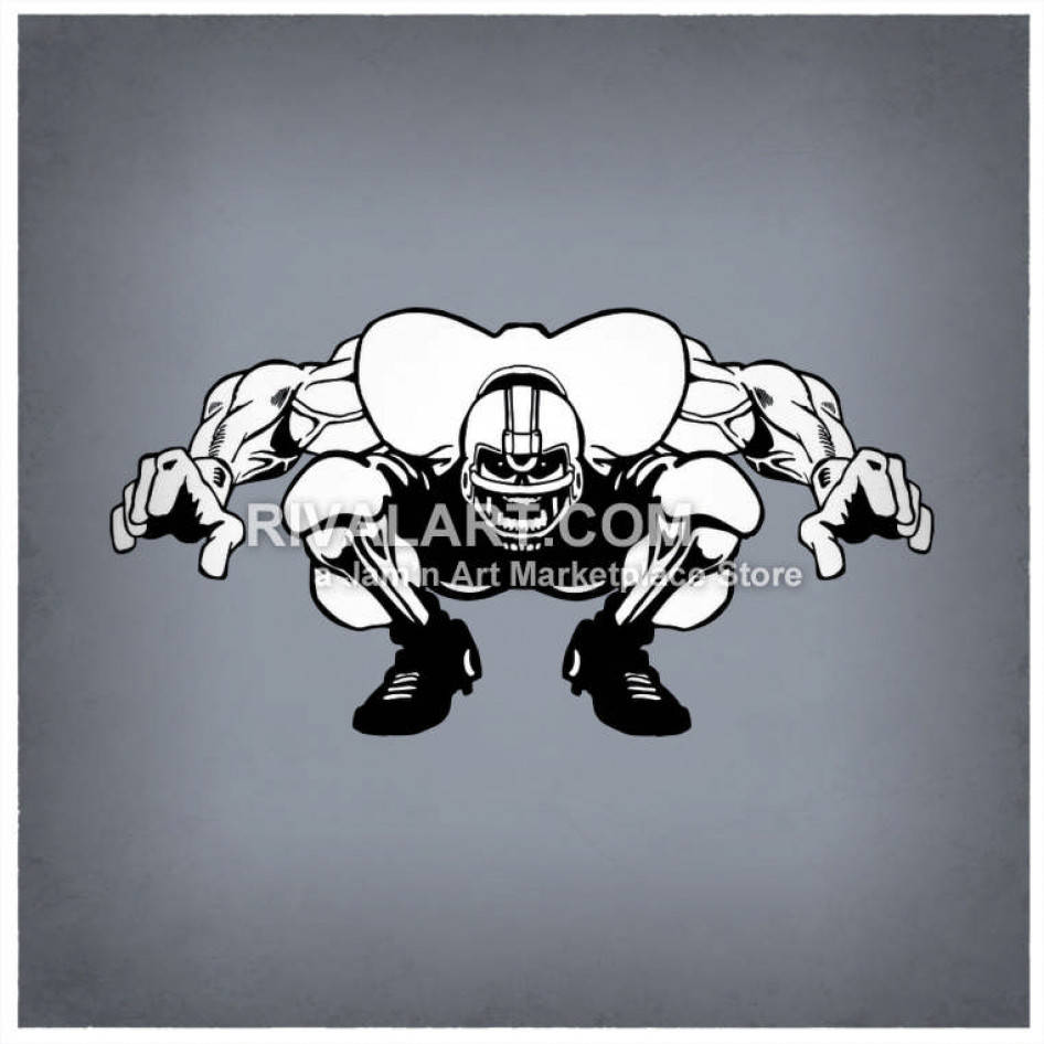 clipart football muscle