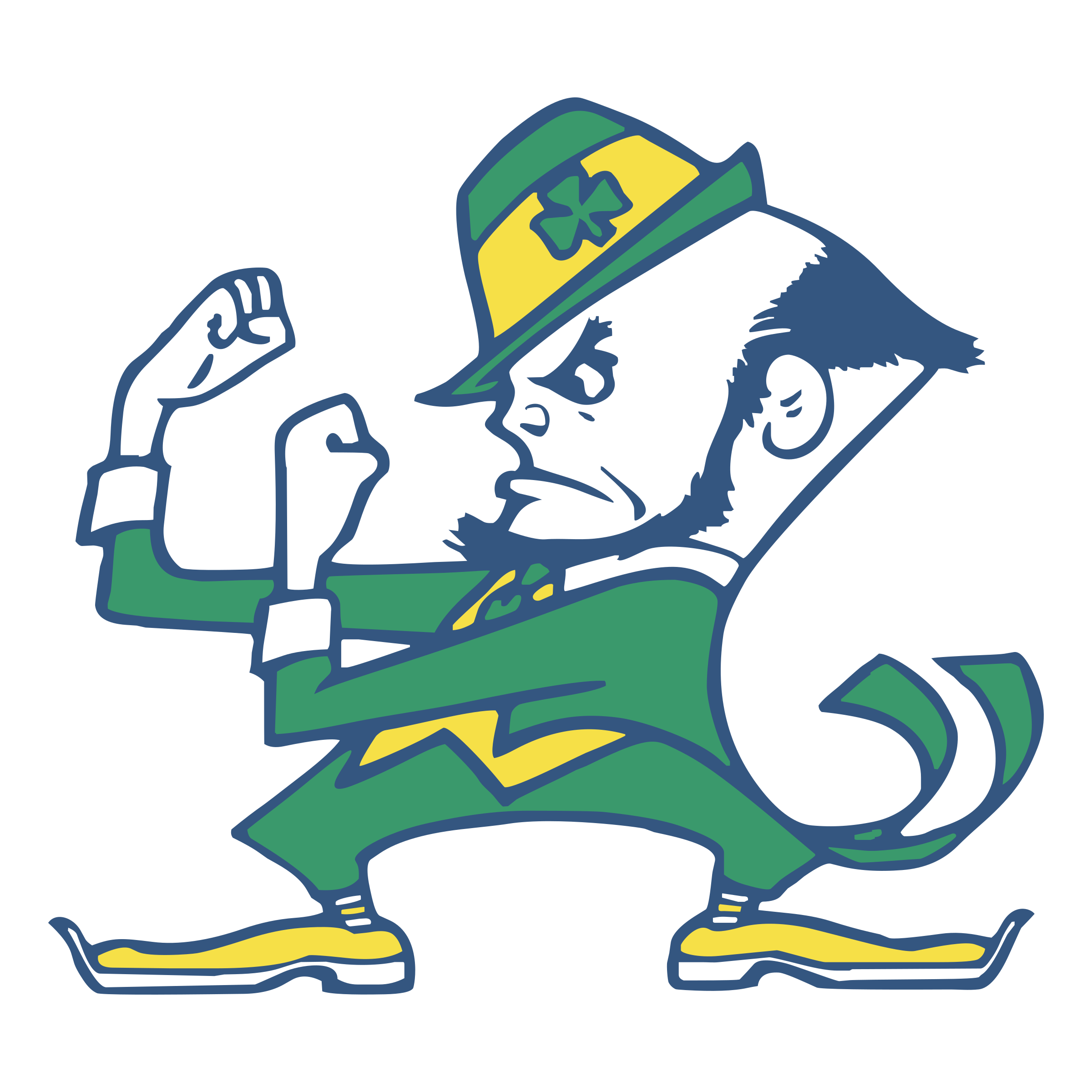 clipart football notre dame