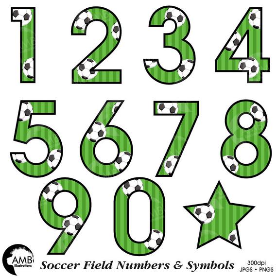 football clipart number