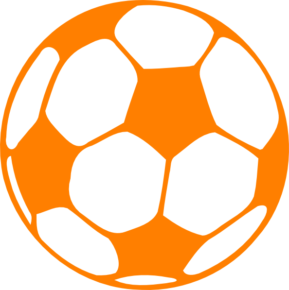 orange clipart football