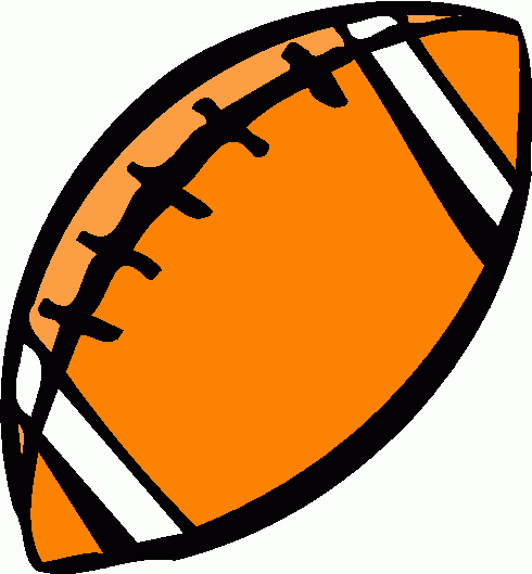 clipart football orange