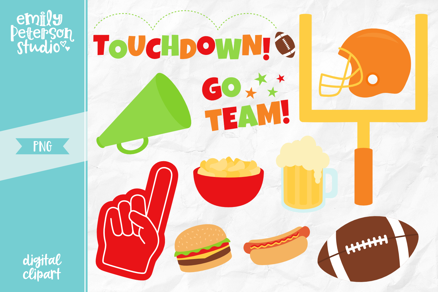 clipart football party