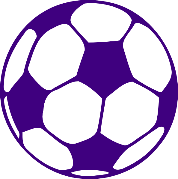 football clipart purple