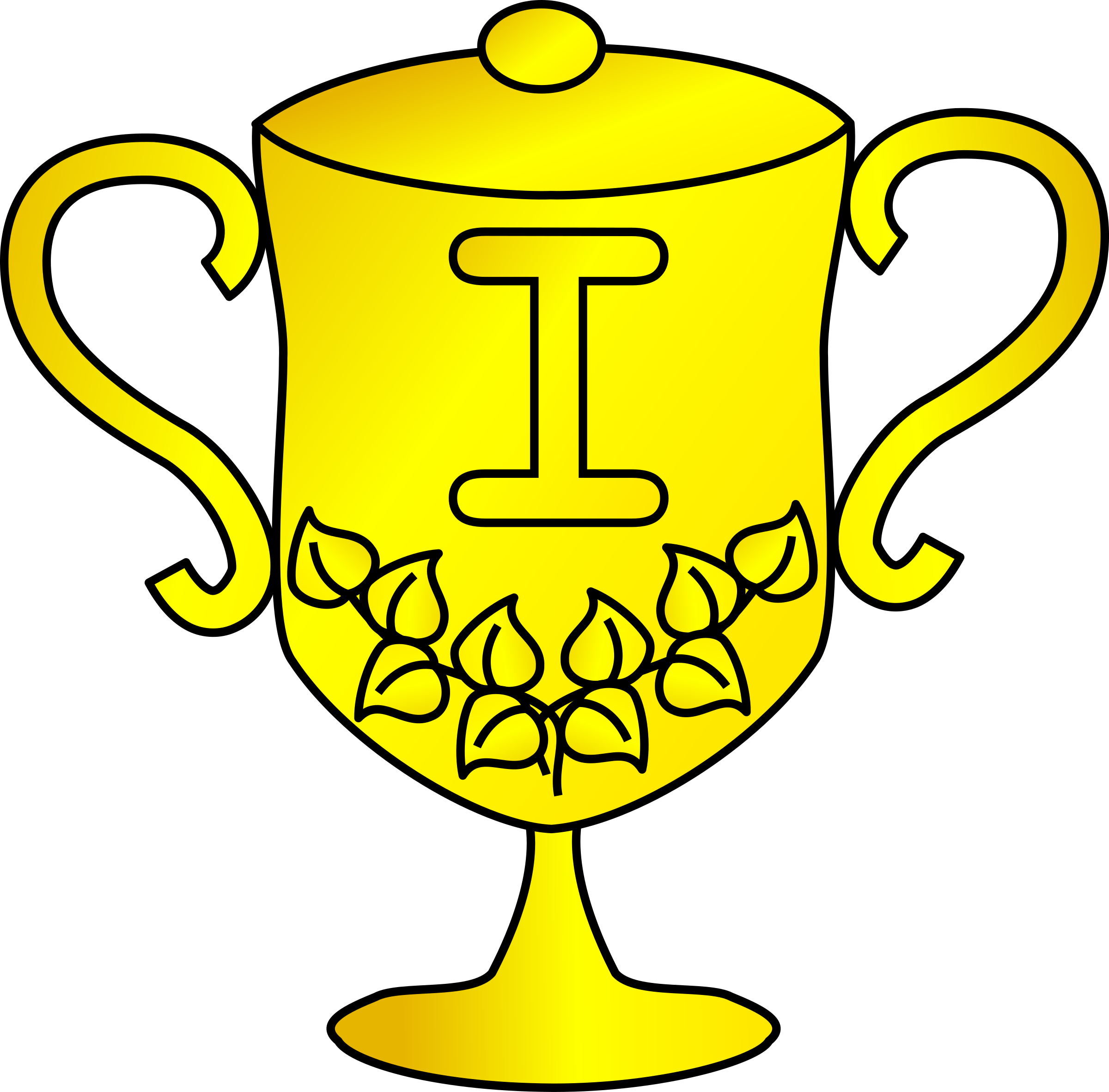 clipart football trophy