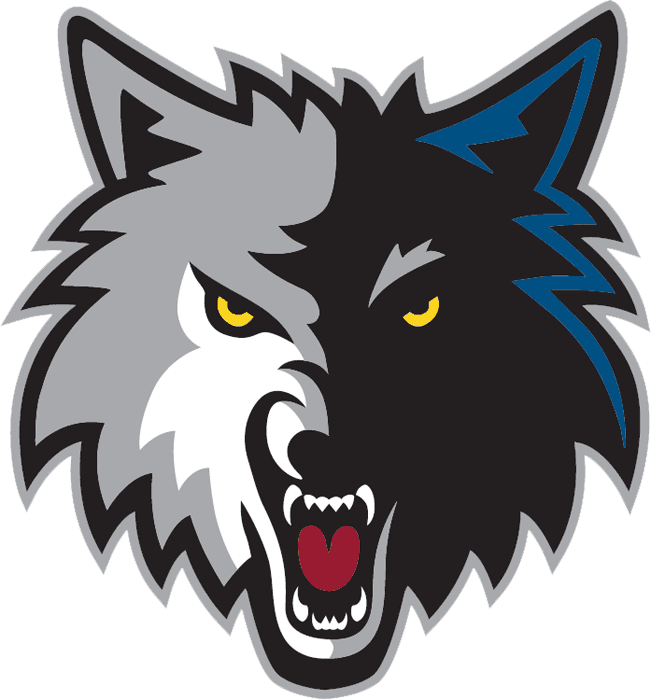 Minnesota timberwolves alternate logo. Wolf clipart basketball