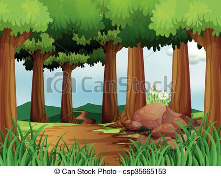 clipart forest
