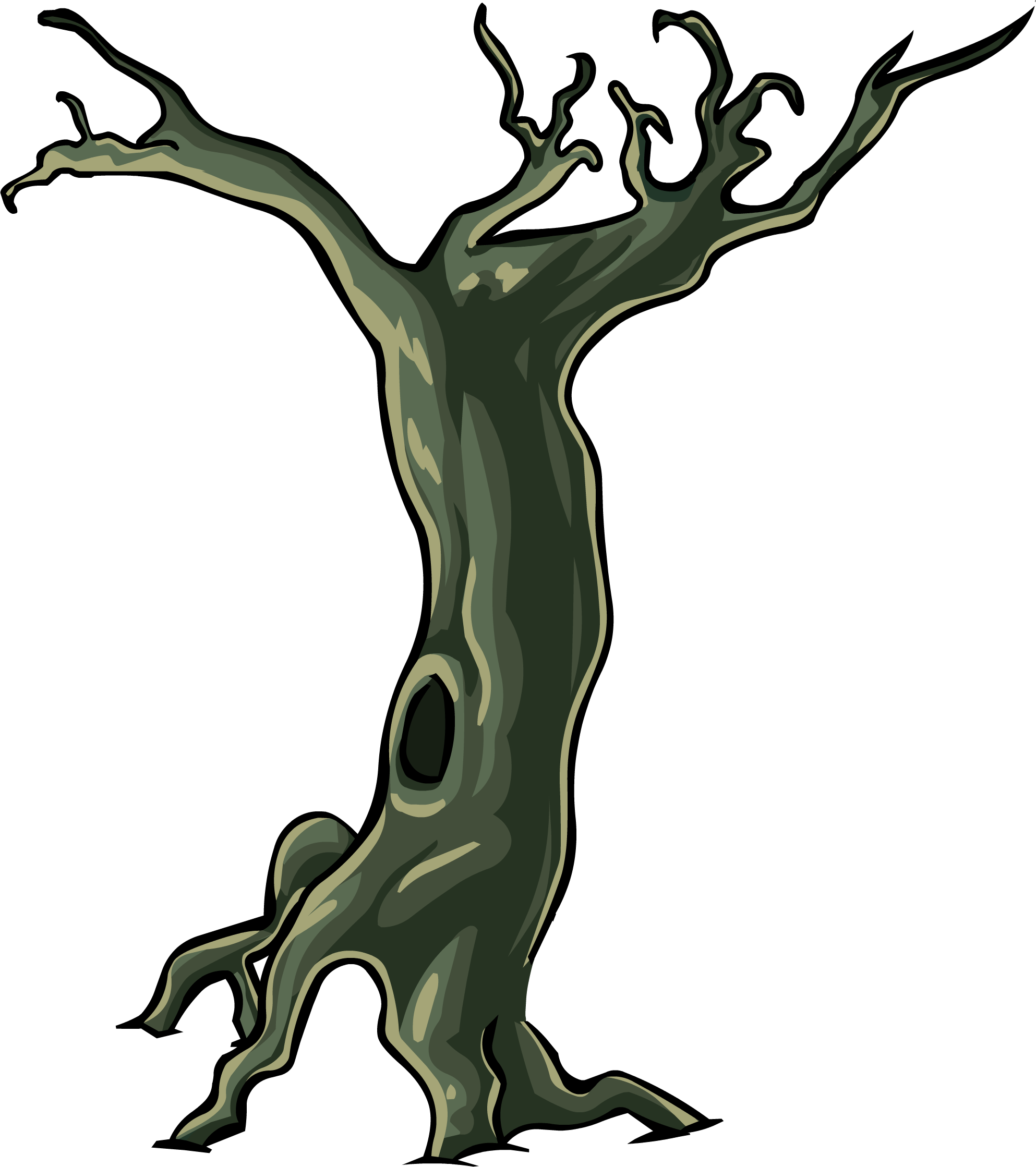 spooky clipart dark tree