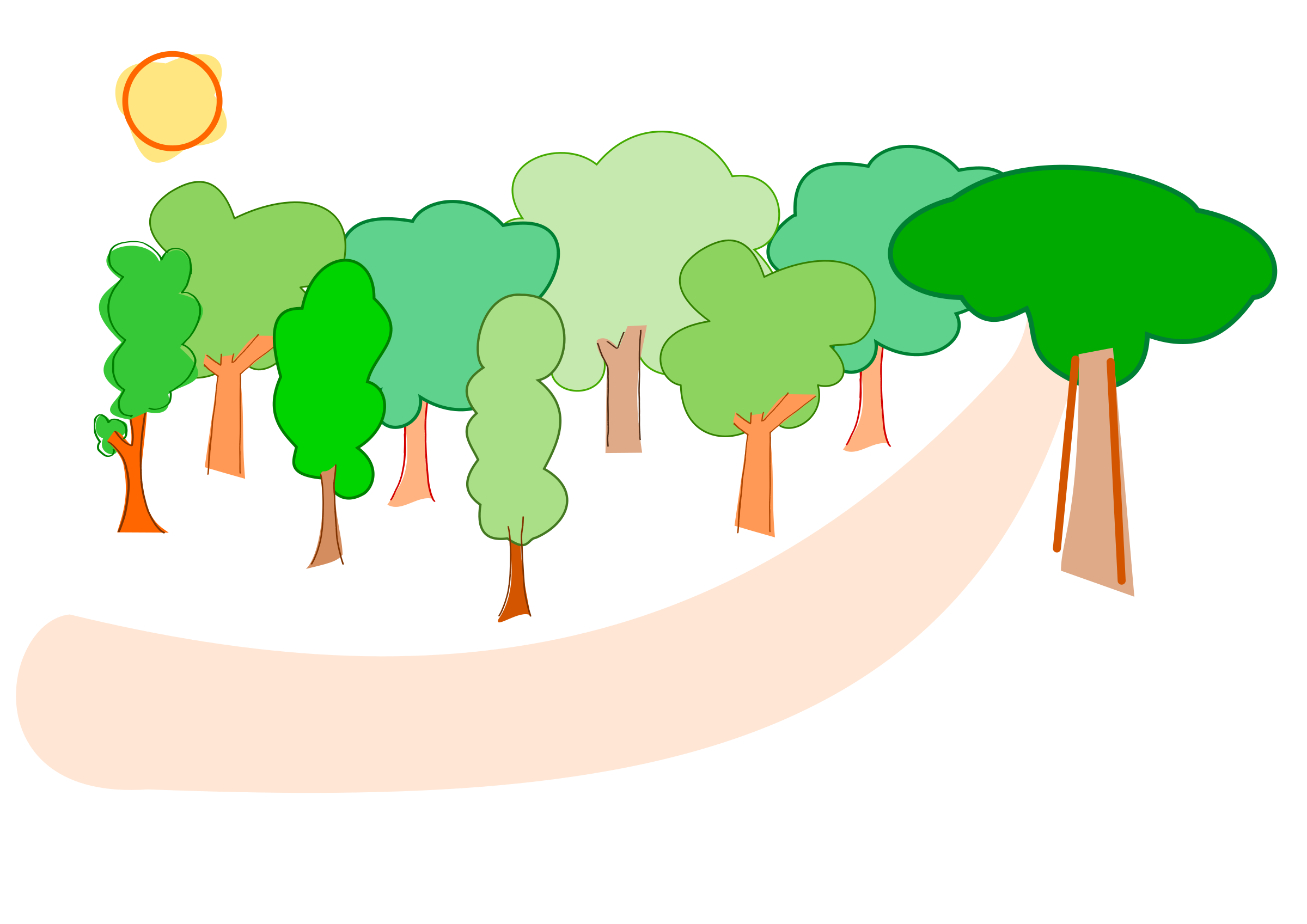 forest clipart illustration