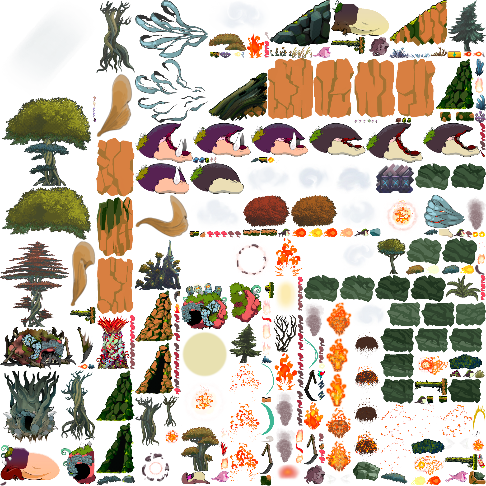 clipart forest cave in
