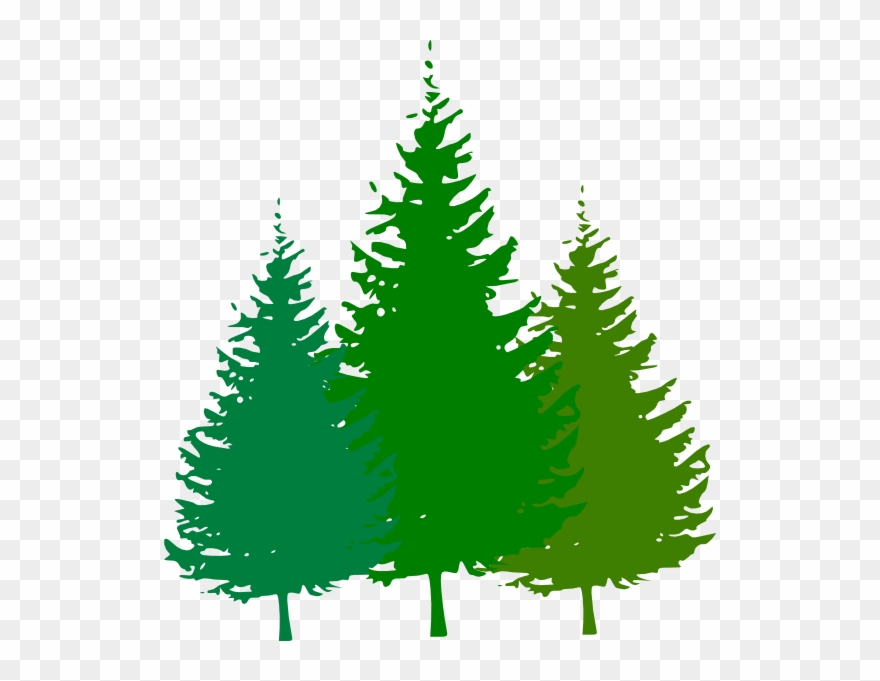 clipart forest christmas tree