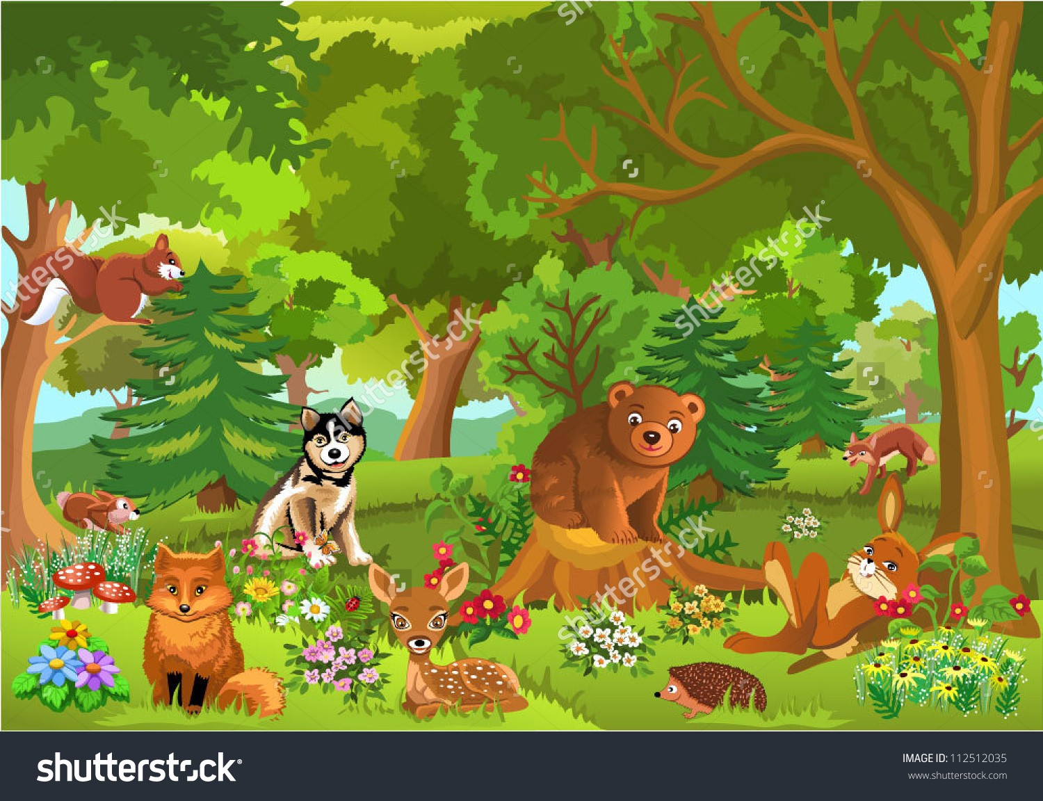 Clipart forest cute forest background. Within of clip art