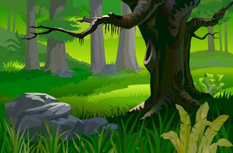 clipart forest dense forest