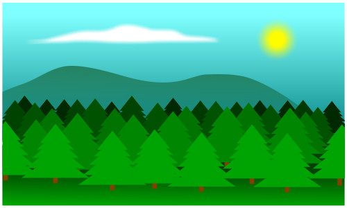 Forest clipart easy. Drawing cliparts zone 