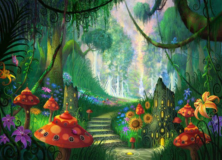 mushroom clipart enchanted forest