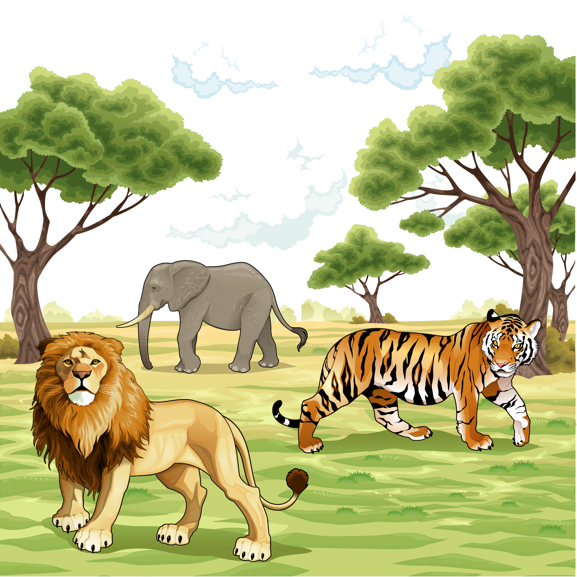 Тигр лев жираф слон. Рисунки с животными. Животные Африки для детей. Животные Африки дл ядетй. Животные саванны для детей.