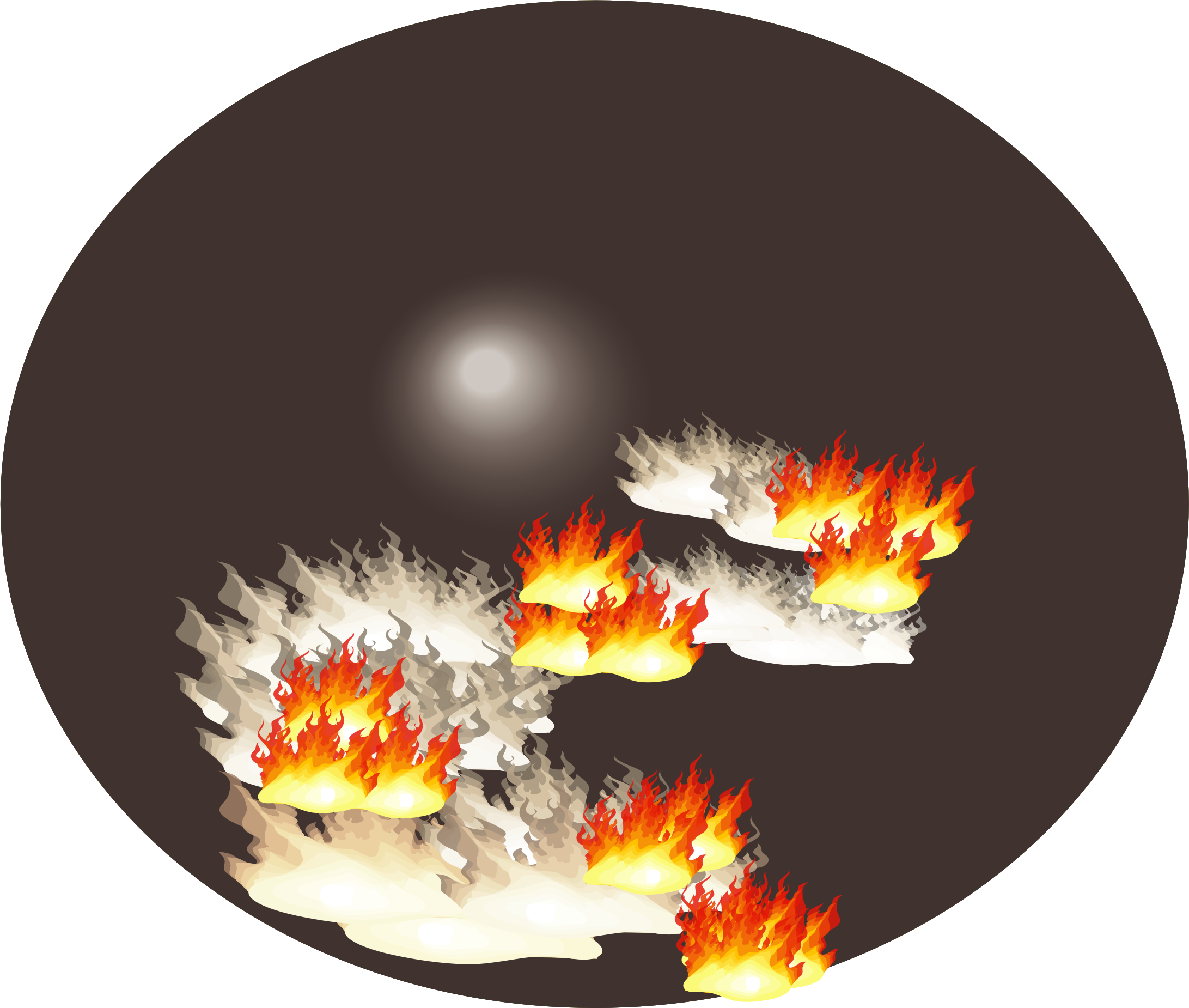 clipart forest forest fire