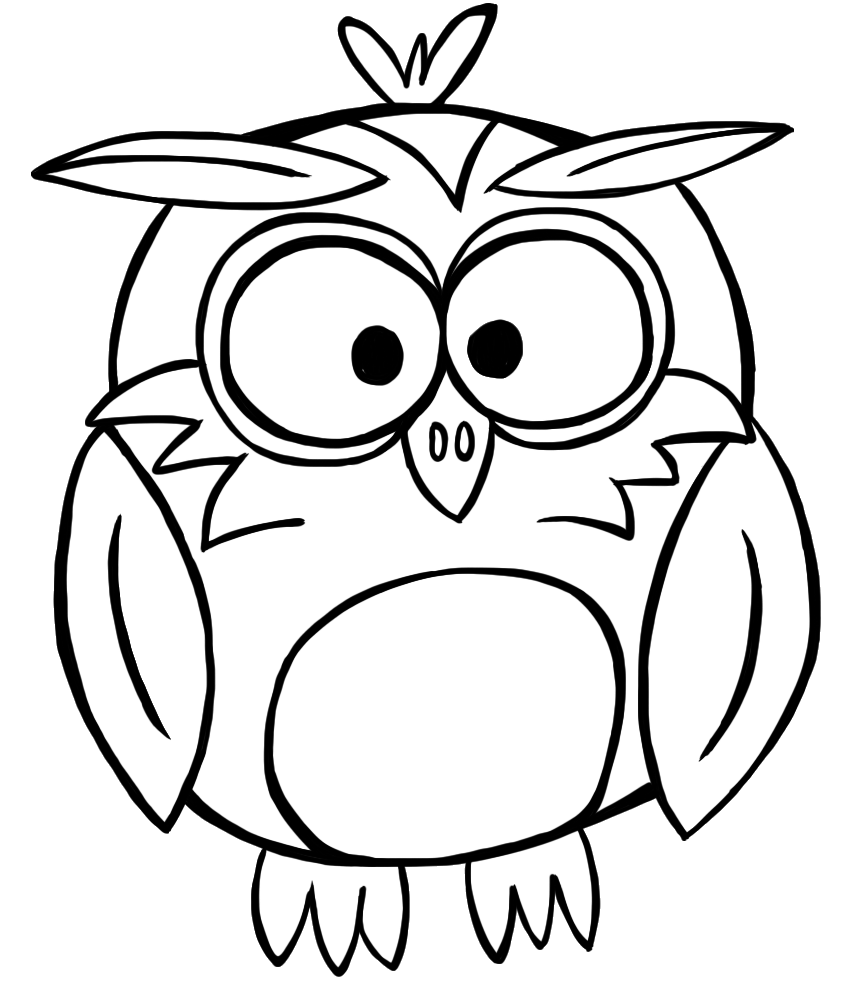 owl clipart doodle