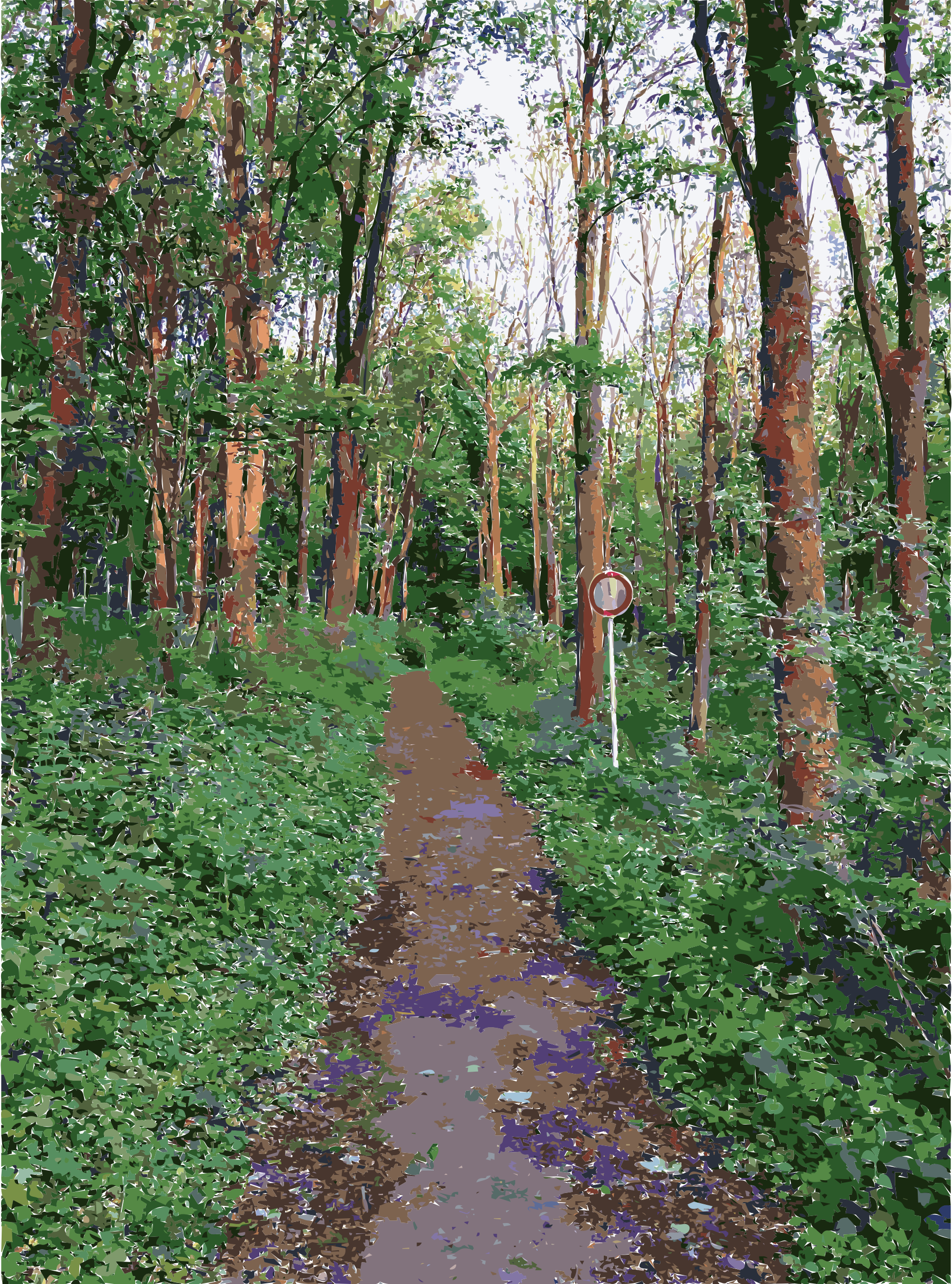 Lichtscheid again big image. Clipart forest forest trail