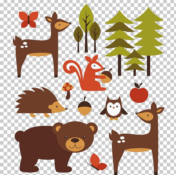 Clipart forest illustration. Animal png adobe illustrator