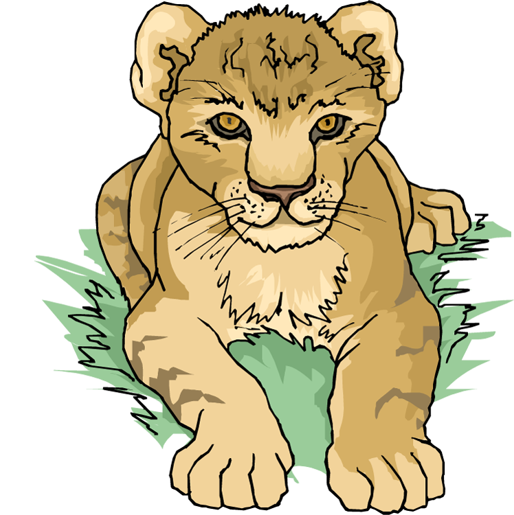 clipart forest lion