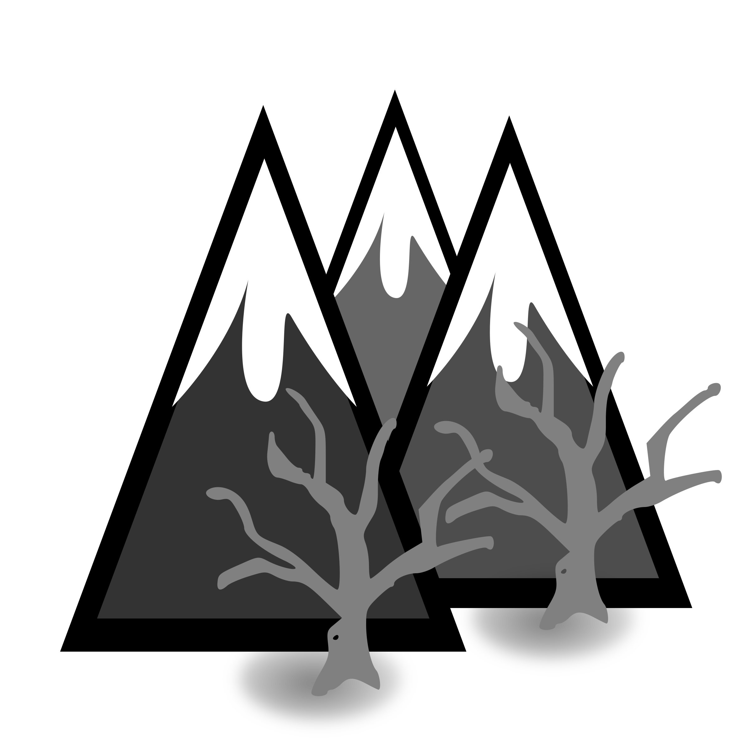 Clipart mountain black and white. Dead forest mountains big