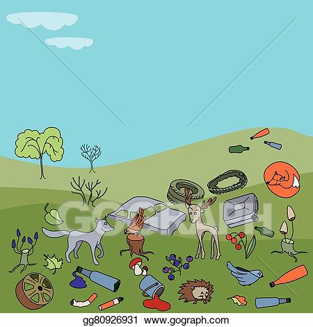 pollution clipart forest